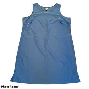 Lane Bryant Dark Teal Blue Women's Plus Size Sleeveless Solid Jumper Dress 1X